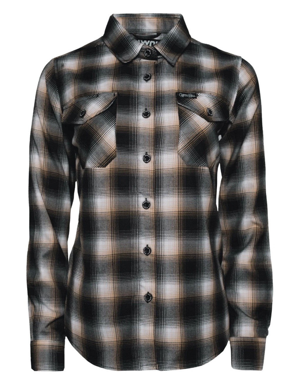 DIXXON Black White Tan Plaid Button-Down Shirt - CYPRESS HILL EDITION